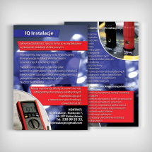Ulotka IQ Instalacje